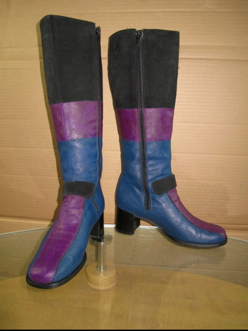 Aquatalia Boots Knee High Bohemian Boots Custom Retro Style Size 8.5'